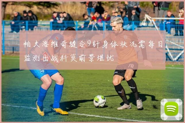 帕夫洛维奇缝合9针身体状况需每日监测出战科莫前景堪忧